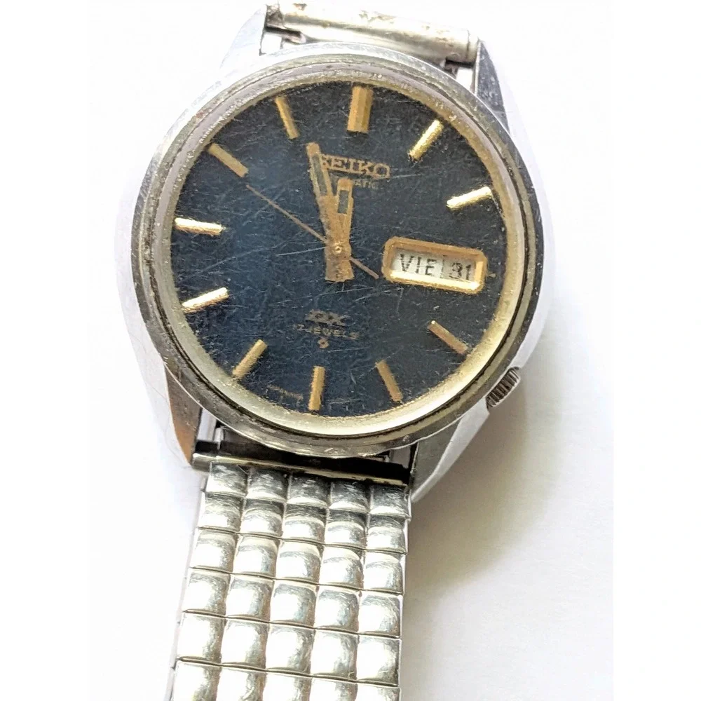 Seiko DX Wristwatch Mens 1973 Vintage Retro Automatic 17 Jewels 6106-7829 Japan